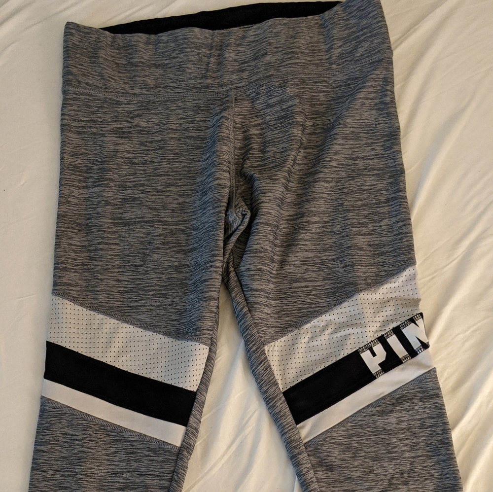 2 pairs of exercise capris bundle Pink by Victoria's Secret